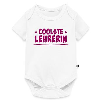 coolste lehrerin - Baby Premium Kurzarmbody - Weiß - Vorne