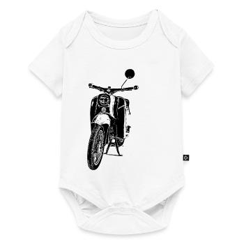 Cyclomoteur Schwalbe - Body à manches courtes Premium Bébé - blanc - Devant