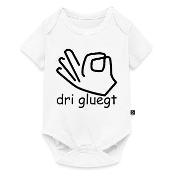 dri gluegt - Baby Premium Kurzarmbody - Weiß - Vorne