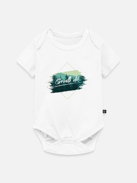 Griaß Di - Baby Premium Kurzarmbody - Weiß