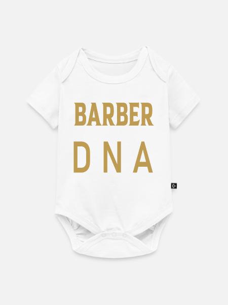 Barber DNA design in retro style - Baby Premium short-sleeve bodysuit - white