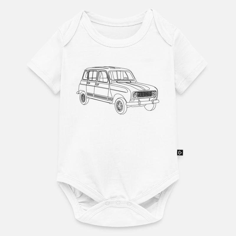La 4L - Body à manches courtes Premium Bébé - blanc
