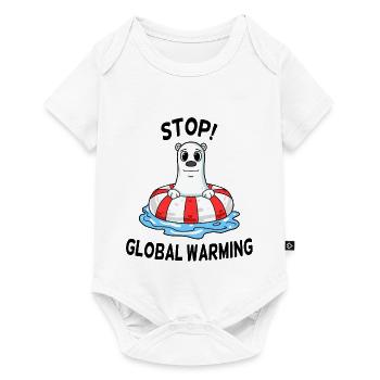 Changement climatique Protection du climat - Body à manches courtes Premium Bébé - blanc - Devant