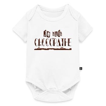 Je suis chocopathe - Body à manches courtes Premium Bébé - blanc - Devant