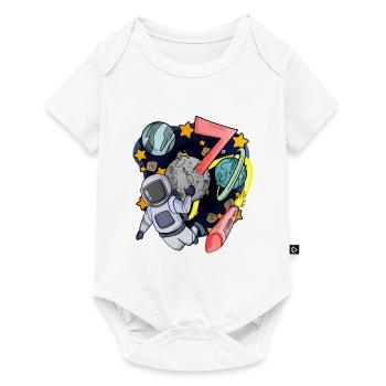 7 anniversaire garçon - 7 ans - J’ai 7 ans - Body à manches courtes Premium Bébé - blanc - Devant