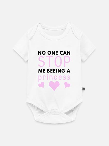 Princess - Baby Premium Kurzarmbody - Weiß