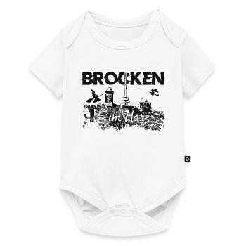 Brocken im Harz - Baby Premium Kurzarmbody - Weiß - Vorne