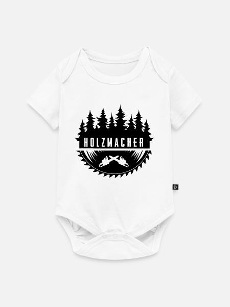 Holzfäller - Baby Premium Kurzarmbody - Weiß