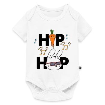 Hip Hop Funny Easter Rabbit Pun - Baby Premium short-sleeve bodysuit - white - Front