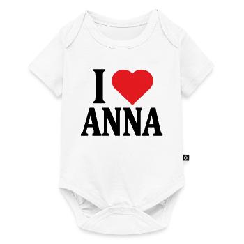 T-shirt I love Anna t-shirt gift idea - Baby Premium short-sleeve bodysuit - white - Front