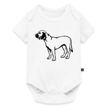 Chien de sueur hanovrien - Body à manches courtes Premium Bébé - blanc - Devant