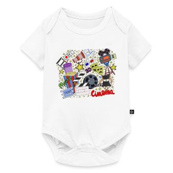 Univers cinématographique pour cinéphiles - Body à manches courtes Premium Bébé - blanc - Devant