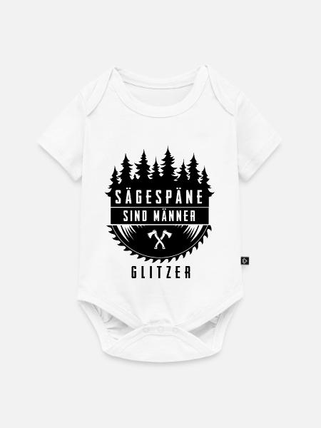 Holzfäller - Baby Premium Kurzarmbody - Weiß