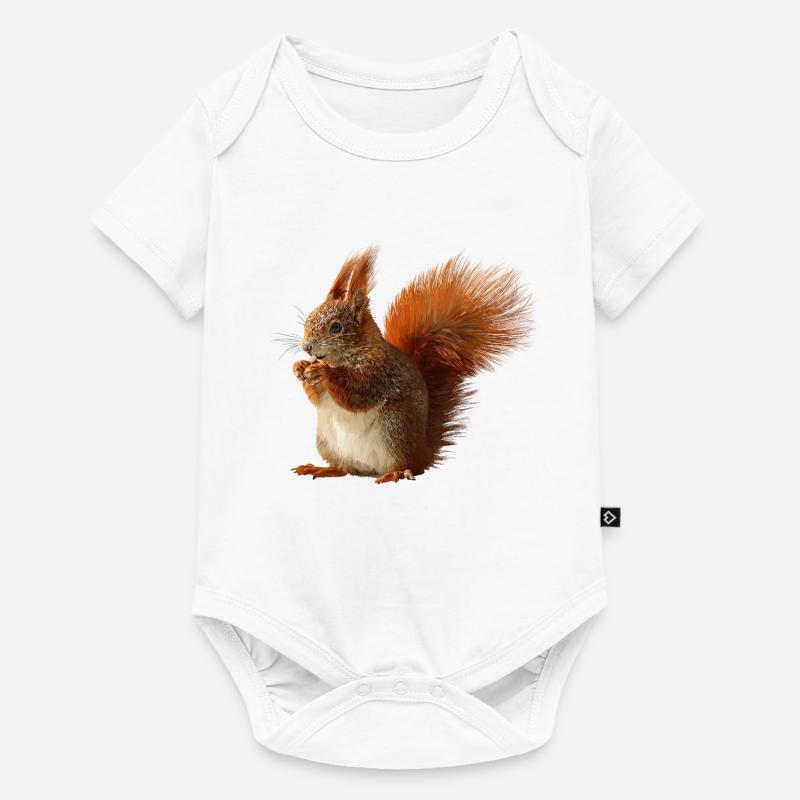 Écureuil - Body à manches courtes Premium Bébé - blanc
