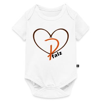 Pfalzlust - Herz der Pfalz - Baby Premium Kurzarmbody - Weiß - Vorne