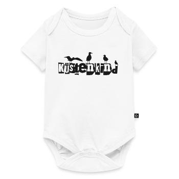 Küstenkind mit Möwen - Baby Premium Kurzarmbody - Weiß - Vorne
