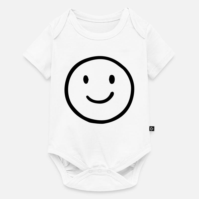 Sourire - Body à manches courtes Premium Bébé - blanc