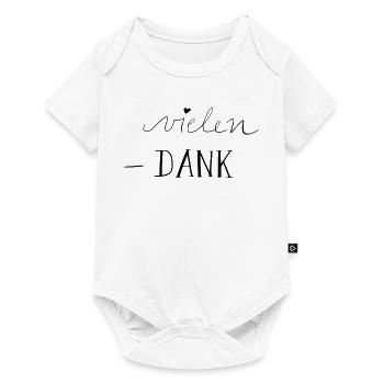 vielen Dank - Baby Premium Kurzarmbody - Weiß - Vorne