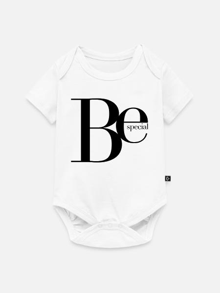 być wyjątkowym, szczególnie niesamowitym, wielkim LOL, wyjątkowym - Premium kortærmet baby-body - hvid