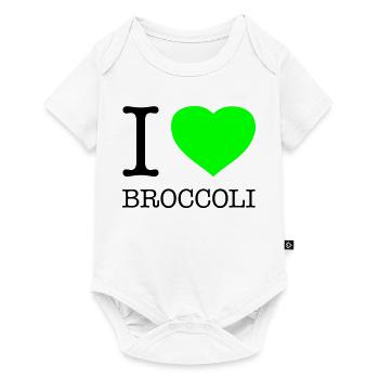 I LOVE BROCCOLI Broccoli Vegetables - Baby Premium short-sleeve bodysuit - white - Front