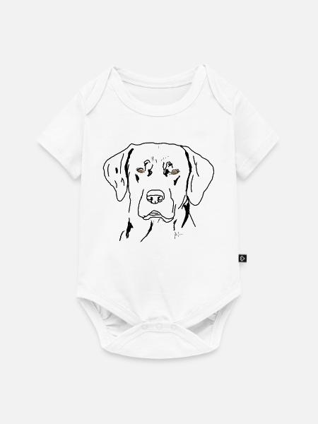 Labrador - Baby Premium Kurzarmbody - Weiß