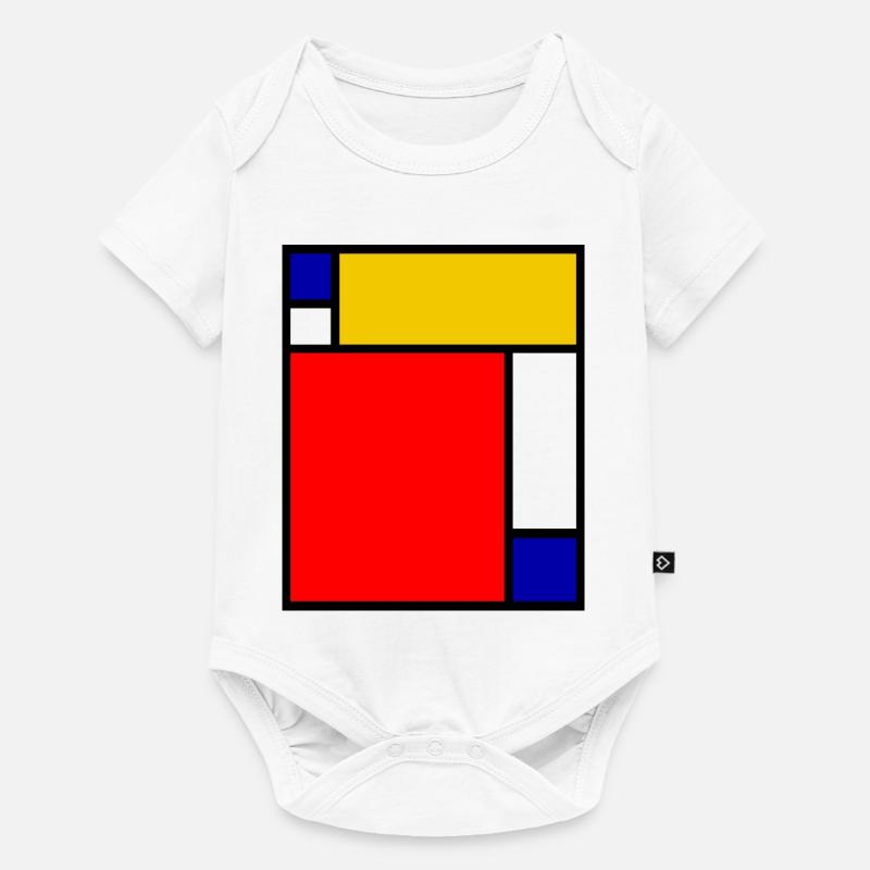 Mondrian 4 - Body à manches courtes Premium Bébé - blanc