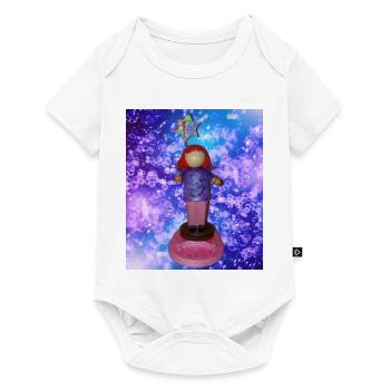 Glitzerstern Figurensommer - Baby Premium Kurzarmbody - Weiß - Vorne