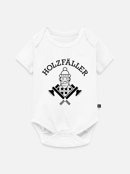 Holzfäller Symbol Axt Karo Wikinger Symbol Icon - Baby Premium Kurzarmbody - Weiß