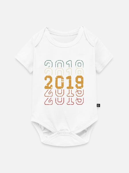 2019 - Baby Premium Kurzarmbody - Weiß