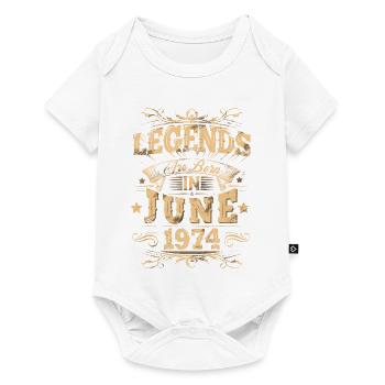 1974 June Birthday Legend - Baby Premium short-sleeve bodysuit - white - Front