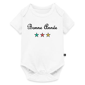 BONNE ANNEE. SAINT SYLVESTRE. NOUVELLE ANNÉE. - Body à manches courtes Premium Bébé - blanc - Devant