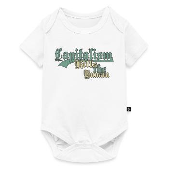 Capitalism Kills the Human - Baby Premium short-sleeve bodysuit - white - Front