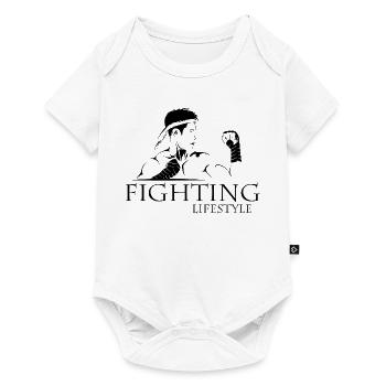 fighting muay thai mma lifestyle boxing martial arts - Baby Premium short-sleeve bodysuit - white - Front