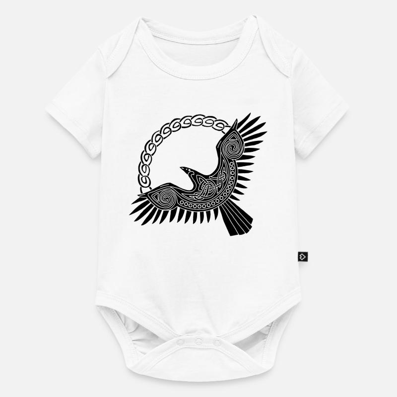 Aigle viking noir - Body à manches courtes Premium Bébé - blanc