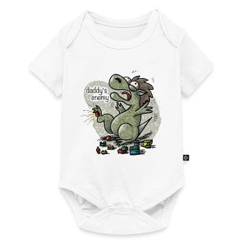 Daddys enemy - Baby Premium Kurzarmbody - Weiß - Vorne