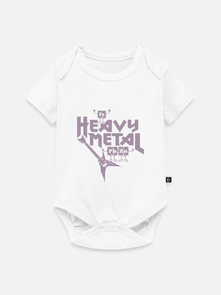 Heavy Metal Funny - Baby Premium Kurzarmbody - Weiß
