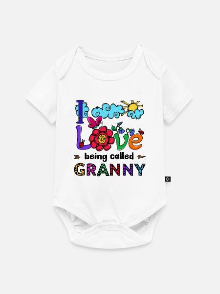 Alte Frau Großmutter Oma Statement Rentnerin - Baby Premium Kurzarmbody - Weiß