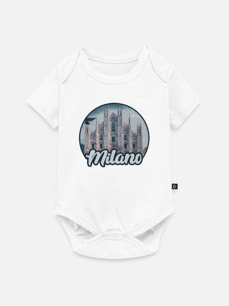 Milano Duomo Skyline - Baby Premium Kurzarmbody - Weiß