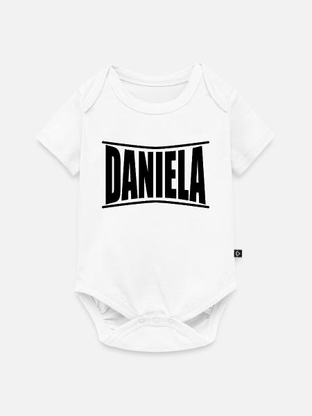 Daniela T-Shirt Geschenkidee - Baby Premium Kurzarmbody - Weiß