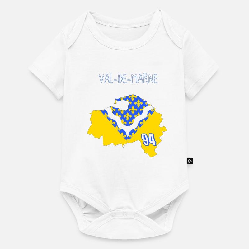 Val de marne - Body à manches courtes Premium Bébé - blanc