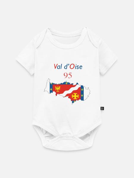 Val d'oise - Baby Premium Kurzarmbody - Weiß