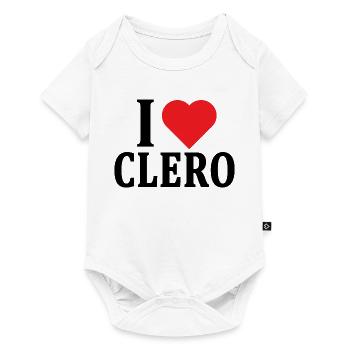 T-shirt I love Clergy t-shirt gift idea - Baby Premium short-sleeve bodysuit - white - Front