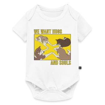 We Want Hugs and Souls - Baby Premium short-sleeve bodysuit - white - Front