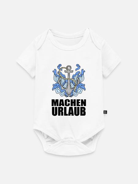 Urlaub machen - Baby Premium Kurzarmbody - Weiß