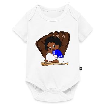 Peluche de baseball Little Sluggers - Body à manches courtes Premium Bébé - blanc - Devant