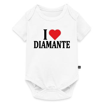 T-shirt I love Diamond t-shirt gift idea - Baby Premium short-sleeve bodysuit - white - Front