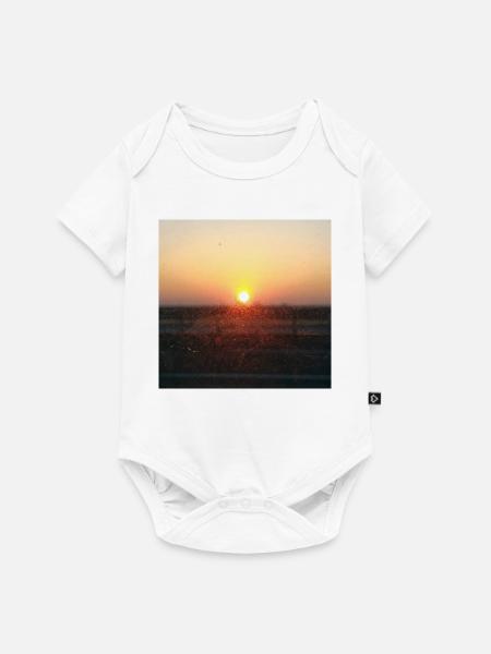 Sonnenuntergangsstrahl auf Glas - Baby Premium Kurzarmbody - Weiß