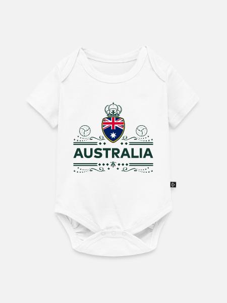 Australia - WONDERFUL AUSTRALIA - Baby Premium Kurzarmbody - Weiß