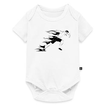 Runner Icon Illustration Sprinter Graphic icon - Baby Premium short-sleeve bodysuit - white - Front