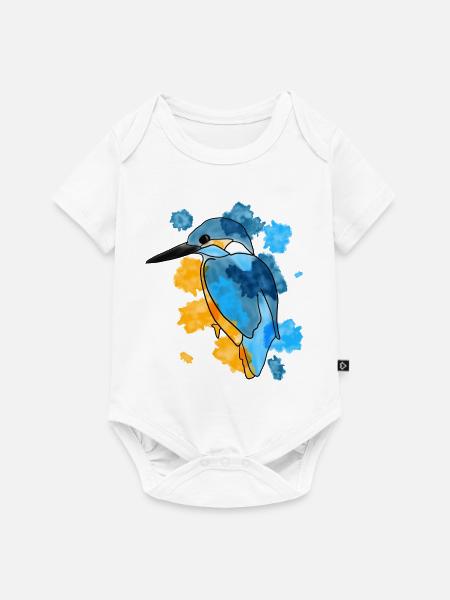 Eisvogel - Baby Premium Kurzarmbody - Weiß